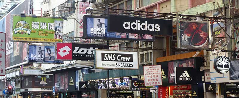 Phố chợ Sneaker (đường Fa Yuen), mua sắm tại Kowloon (Cửu Long)